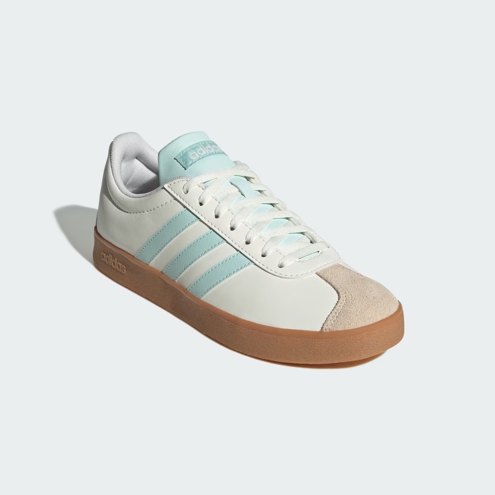 Adidas VL Court Base Women's Sneakers JI1767 Shoes White Turquoise Size 6 NEW - Picture 5 of 9